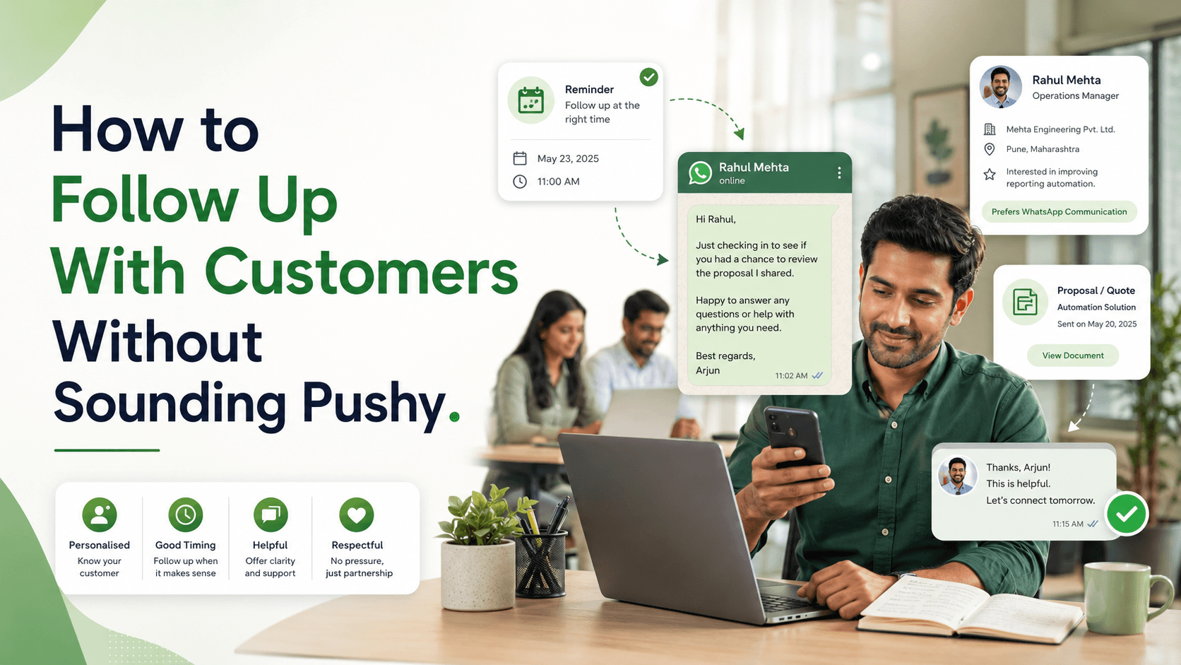 How to Follow Up With Customers Without Sounding Pushy