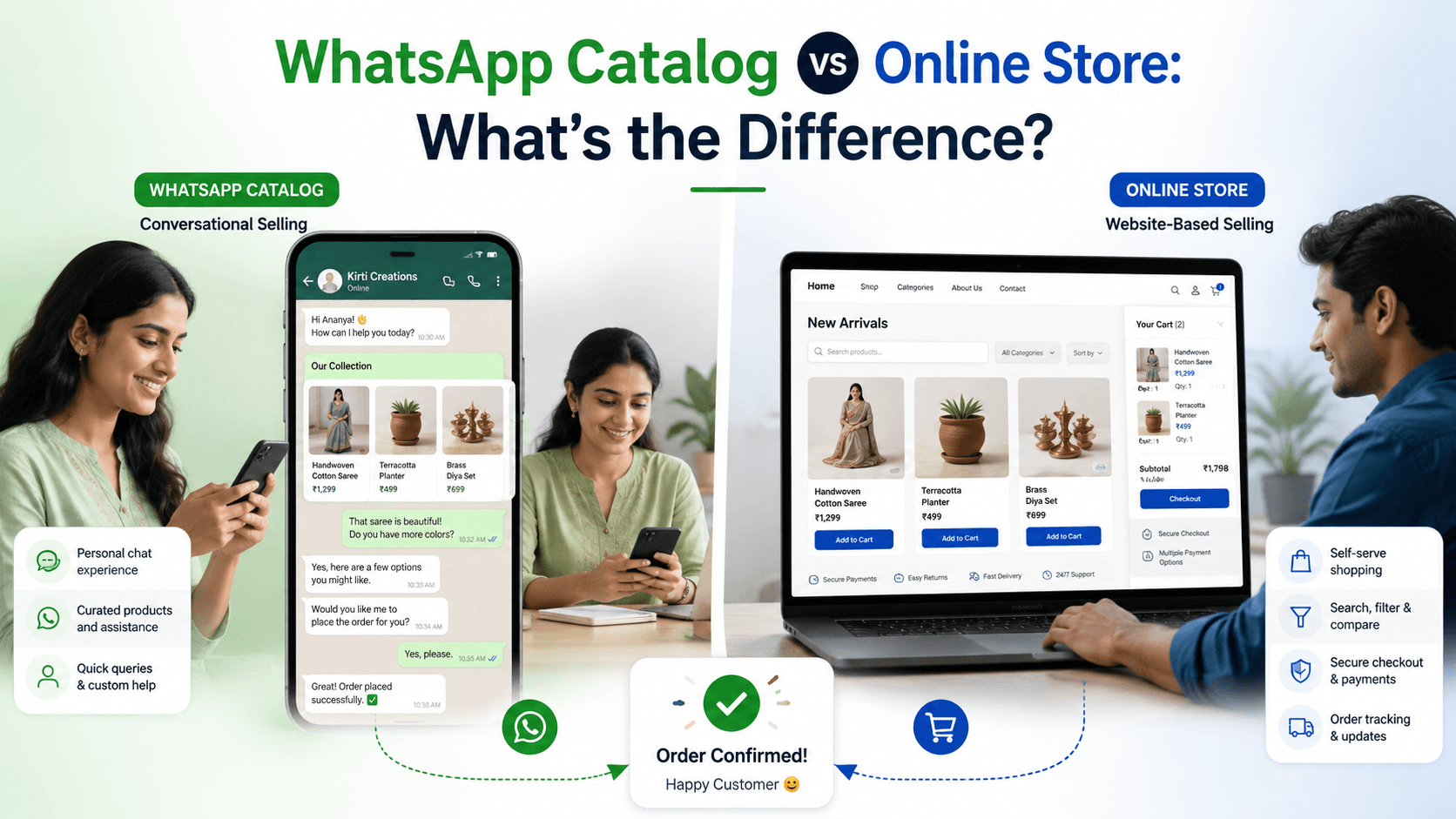 WhatsApp Catalog vs Online Store: What's the Difference?