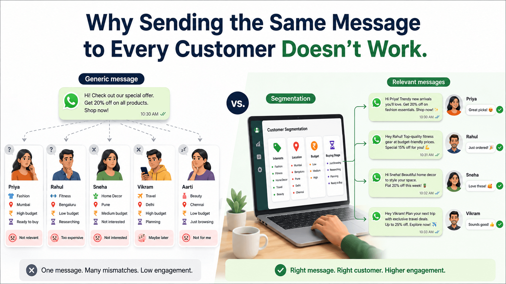 Why Sending the Same Message to Every Customer Doesn't Work