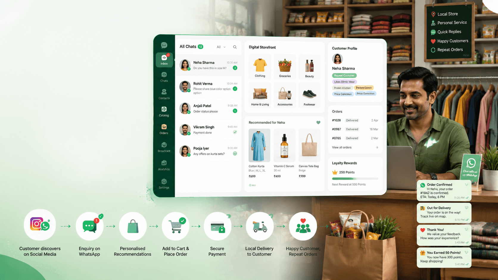 How Local Retailers Can Compete Online Using WhatsApp