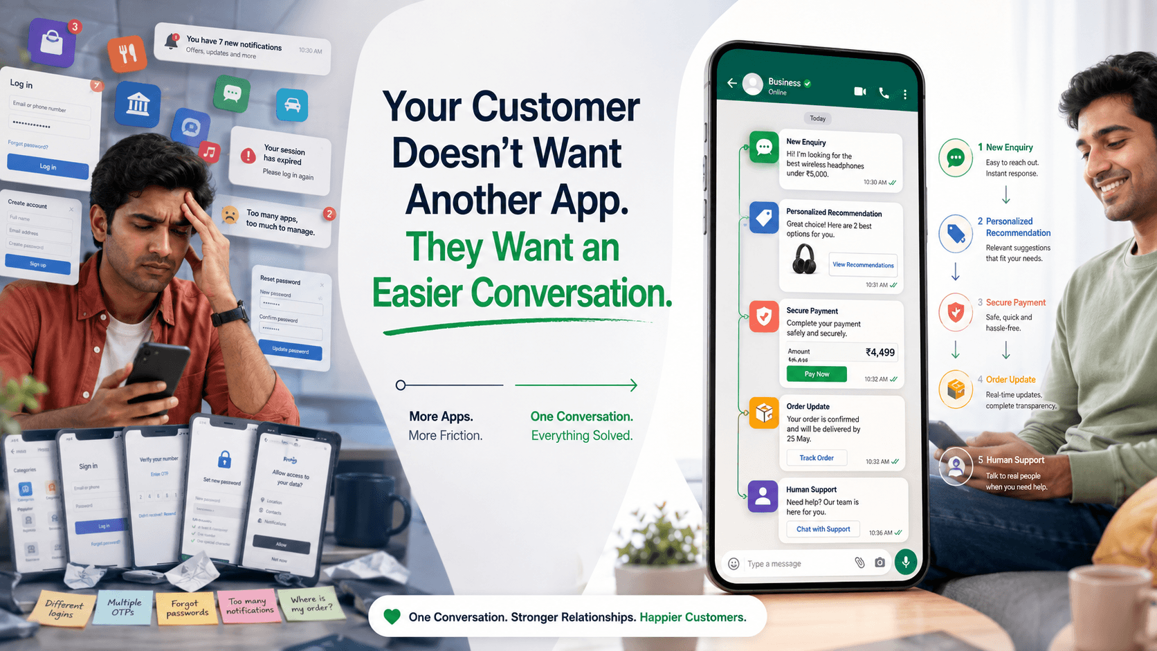 Your Customer Doesn't Want Another App. They Want an Easier Conversation.