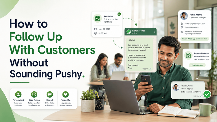 How to Follow Up With Customers Without Sounding Pushy