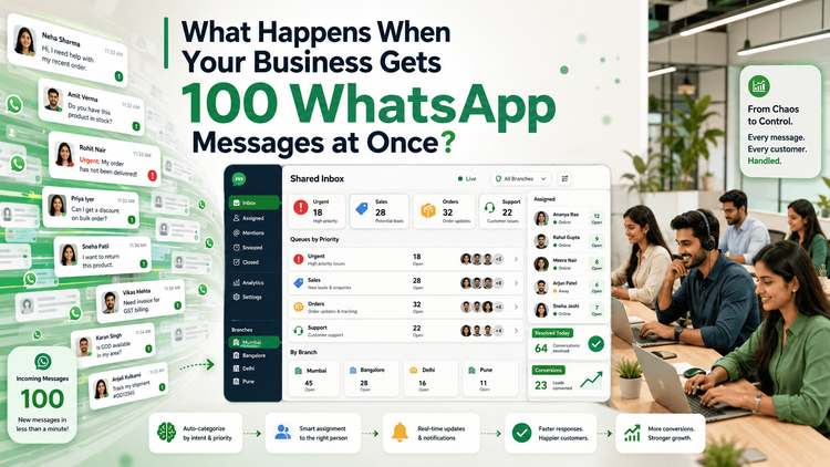What Happens When Your Business Gets 100 WhatsApp Messages at Once?