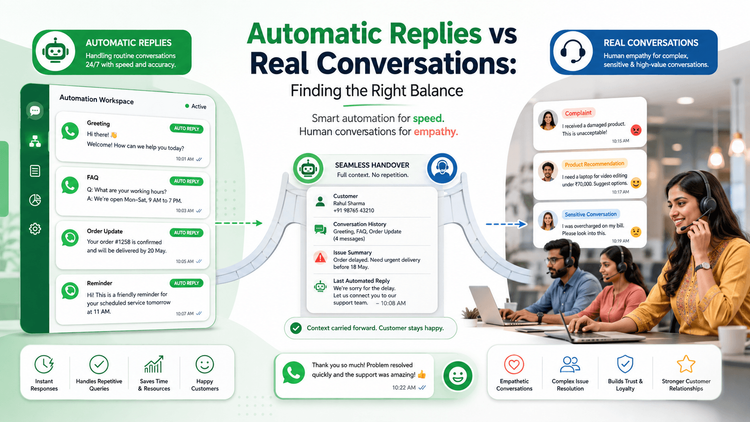 Automatic Replies vs Real Conversations: Finding the Right Balance