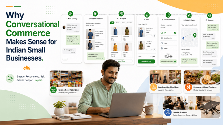 Why Conversational Commerce Makes Sense for Indian Small Businesses