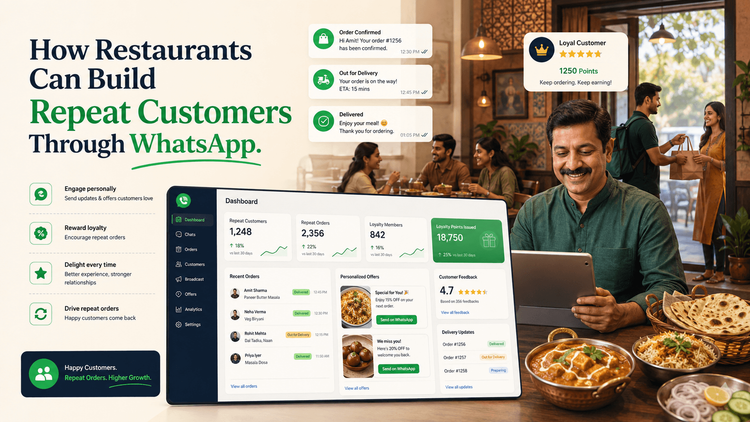 How Restaurants Can Build Repeat Customers Through WhatsApp